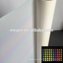 Vinil reflexivo branco de prata usado da transferência térmica do t-shirt do vinil do plotador do corte